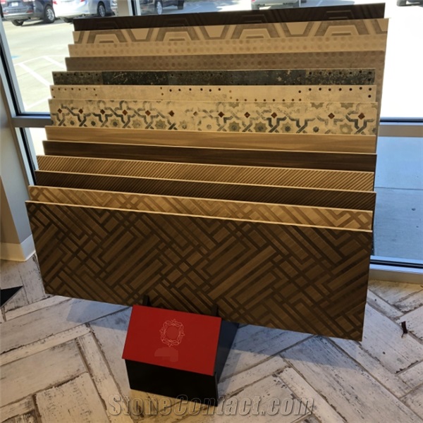 Wood Flooring Tile and  Ceramic Porcelain tile display rack