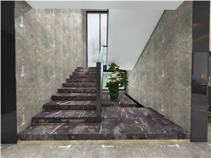 Customized Marble Slab Starry Grey polished For Decoration Customized Marble Slab Starry Grey polished For Decoration