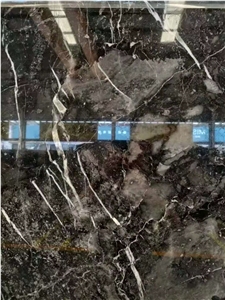 Customized Marble Slab Starry Grey polished  For Decoration