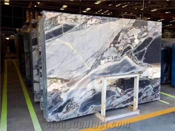 Galaxy Blue Marble polished slabs for kitchen batchroom tile