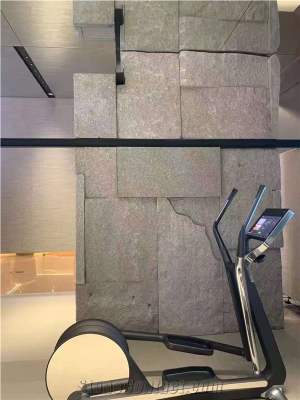 China G654 Black Granite Split Wall Cladding Slabs
