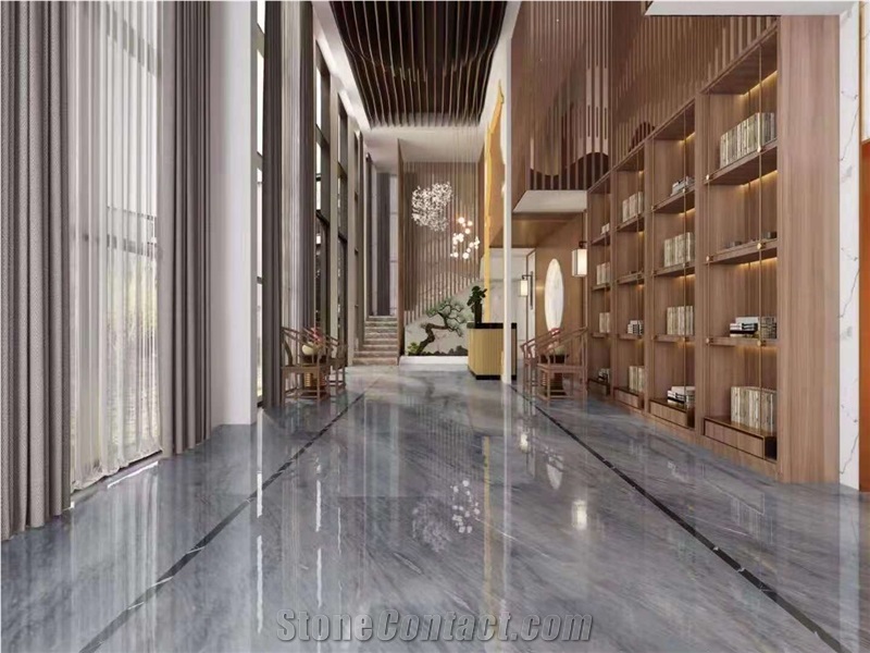 Chinese Blue Sands Marble Polished Bathroom Countertops