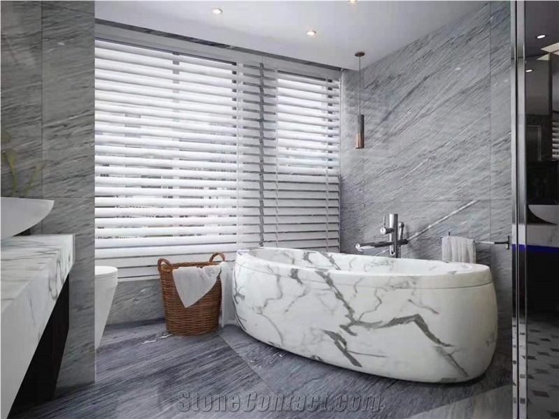 Chinese Blue Sands Marble Polished Bathroom Countertops