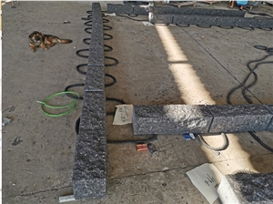 Chinese New G654 Black Granite Split Landscapin Kerbstone