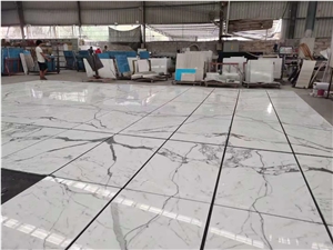 Italy Calacatta White Marble Polished composite panel  Slabs