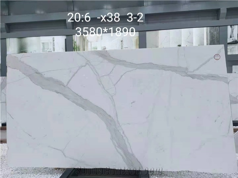 Italy Calacatta White Marble Polished composite panel  Slabs