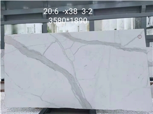 Italy Calacatta White Marble Polished composite panel  Slabs