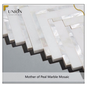 Marble Mother Of Pearl Mosaic Design Carrara Marble Tiles
