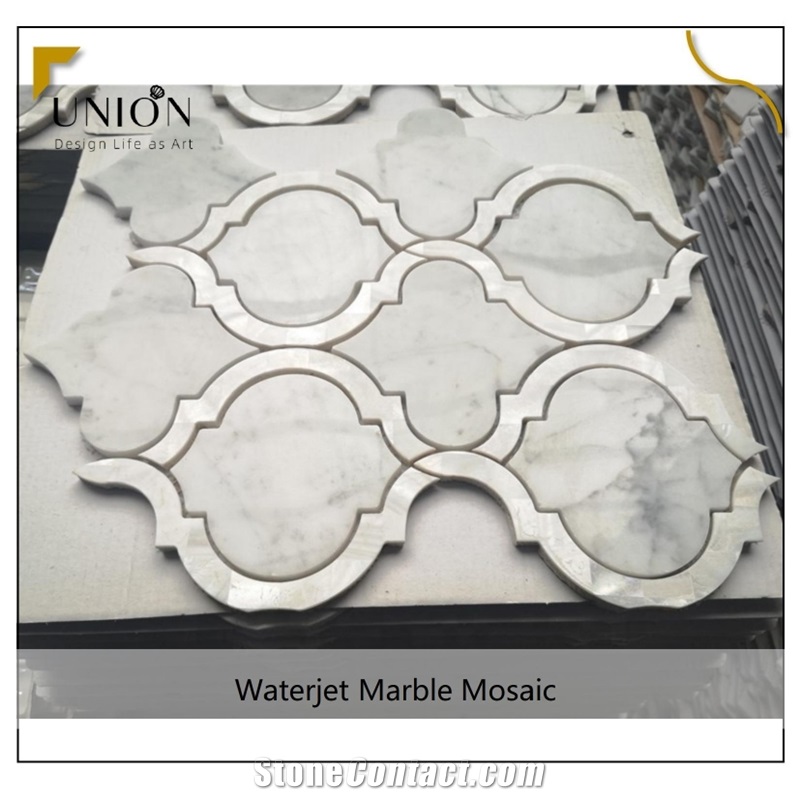 Shell Mosaic Mother Of Pearl Mix Marble Arabesque Lantern 