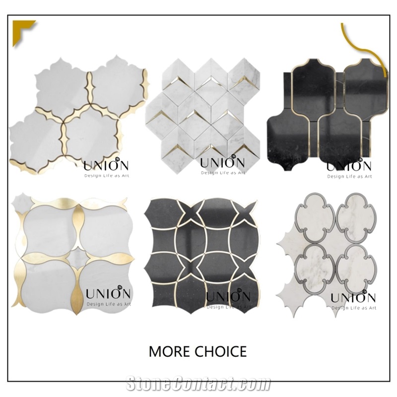 Shell Mosaic Mother Of Pearl Mix Marble Arabesque Lantern 