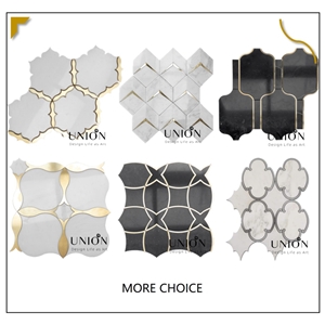 Shell Mosaic Mother Of Pearl Mix Marble Arabesque Lantern 