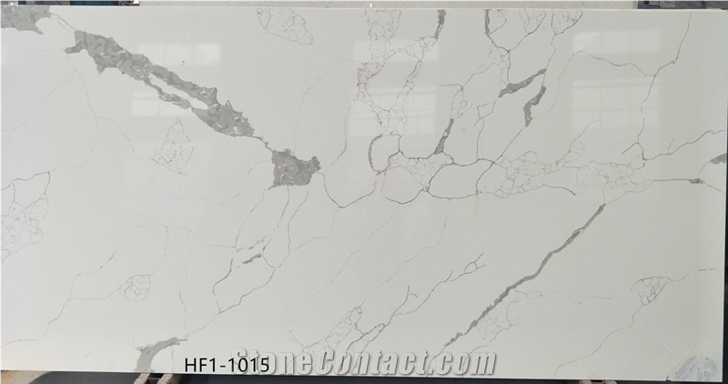 white marble look quartz slabs