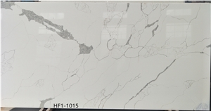 white marble look quartz slabs