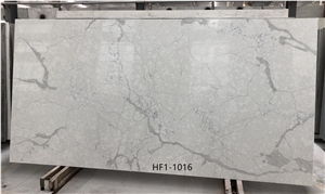 white marble look quartz slabs