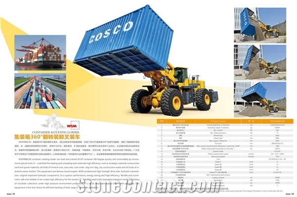 Container Rotation Loader, Overturn Forklift, wheel Flip loader