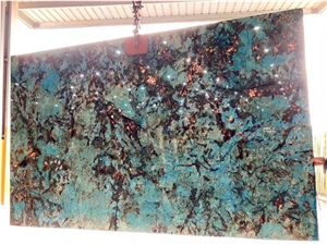 fantasy blue granite luxurious Crystalline black jad slab