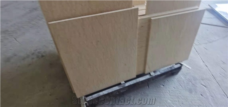 Golden beige marble tile slab skirting building stone