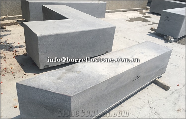 G654 Black Grey Granite Capstone