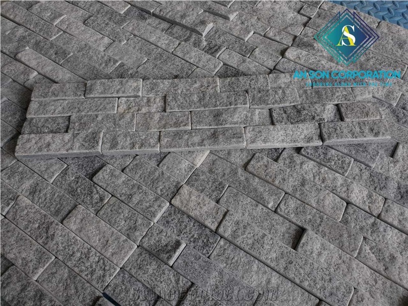 Grey Tumble Wall Panel From Vietnam 