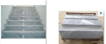 Hot sale polished gray stonefor stairs designs
