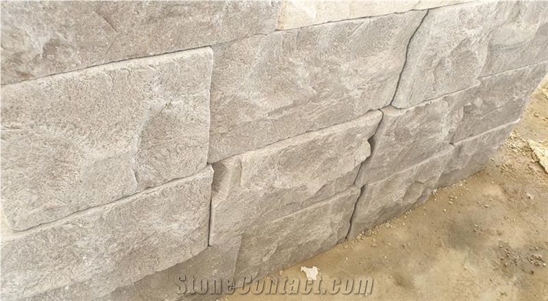 Limestone split wall cladding tiles, Cleaved stone  