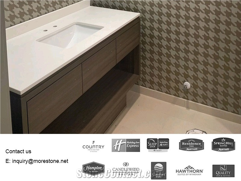 Home 2 Hotel Quartz Bathroom Vanity Top Unit
