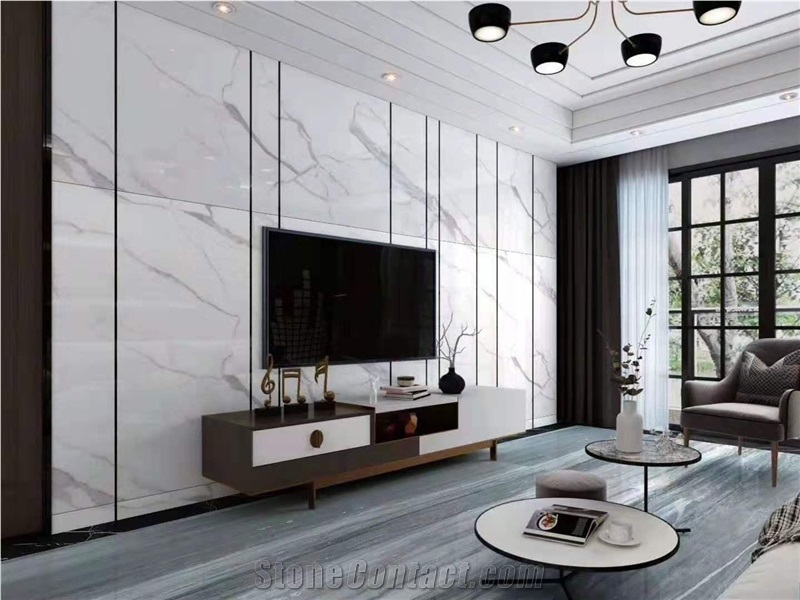 Calacatta Printing Nano Crystalline Stone Slabs