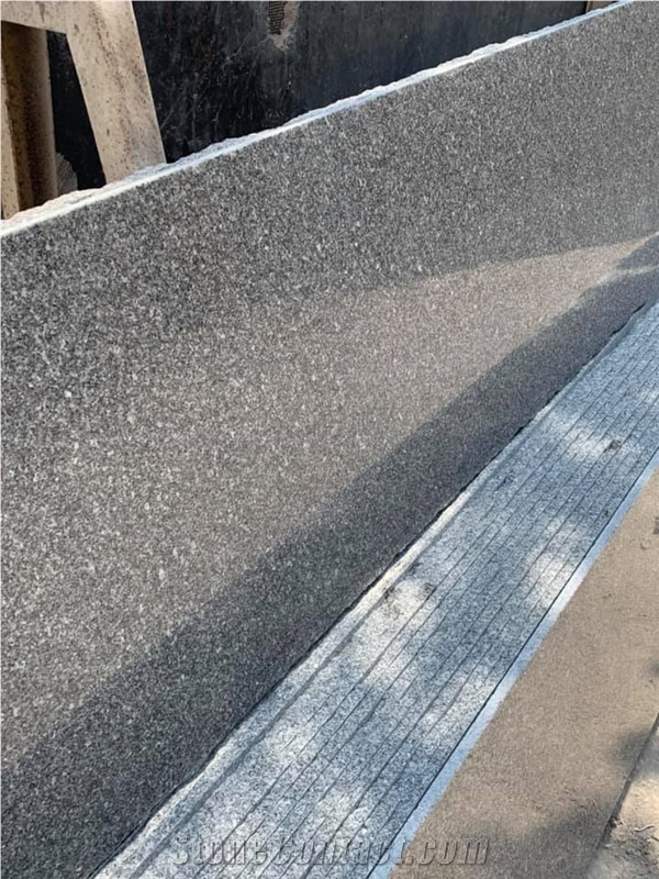 Grey dark granite slabs