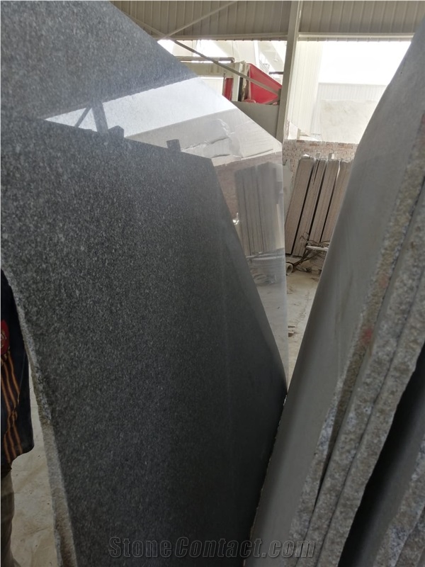 Grey dark granite slabs