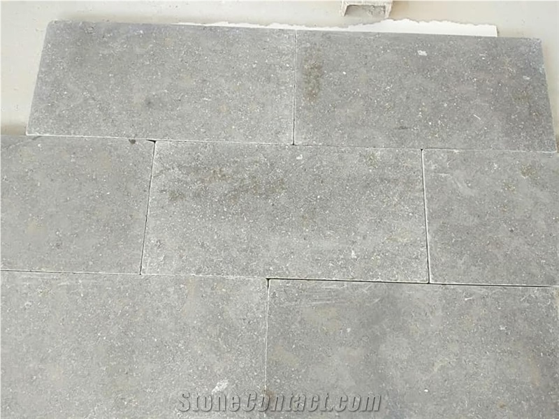 Grey marble tumbled tiles