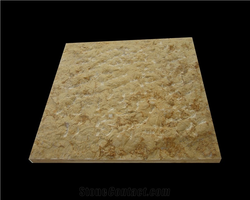 Sunny Gold Marble chiseled face Tiles