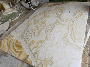 White onyx slabs