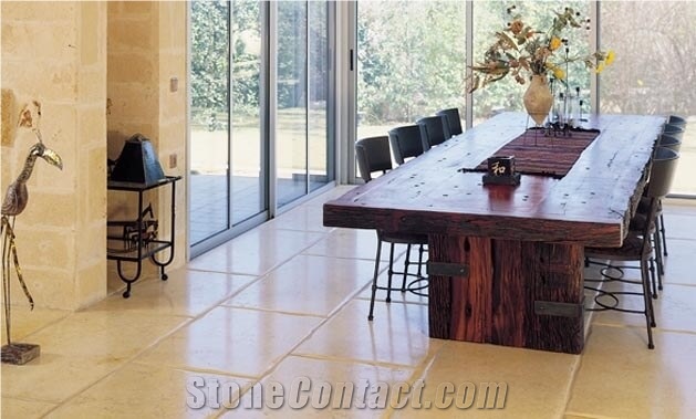Jerusalem Cream Limestone Reclaimed Ancient Flooring