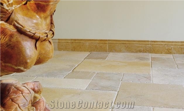 Jerusalem Cream Limestone Reclaimed Ancient Flooring