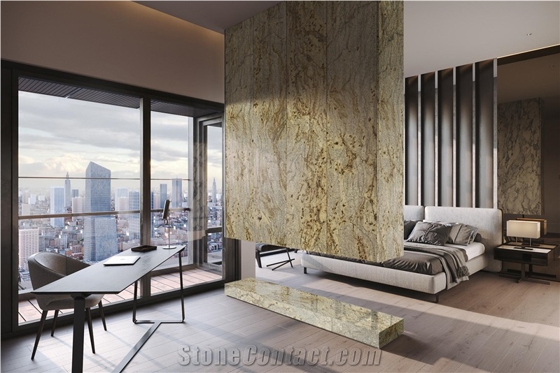 Amarelo Jaguar Granite Blocks