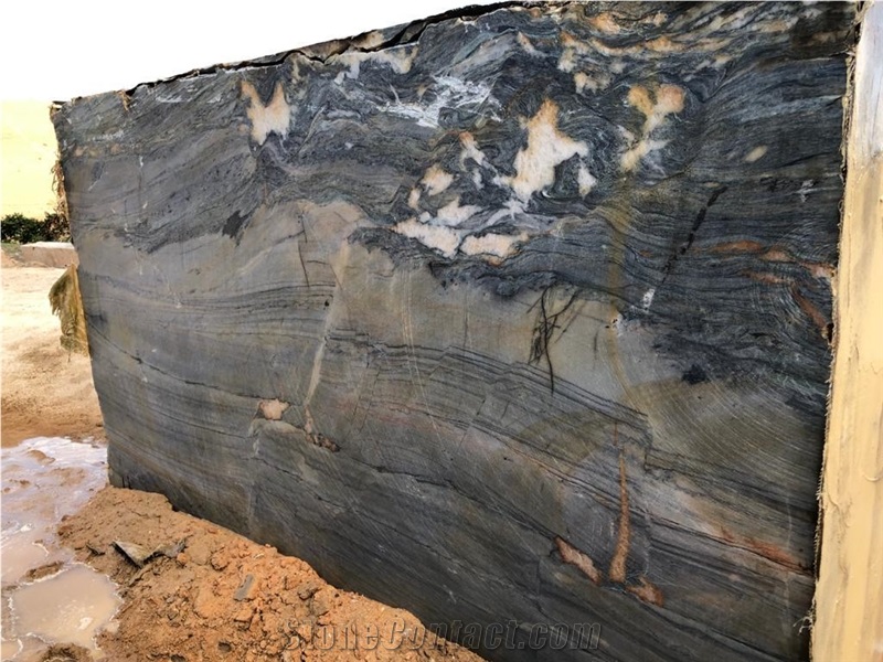 Marine Blue Quartzite Blocks