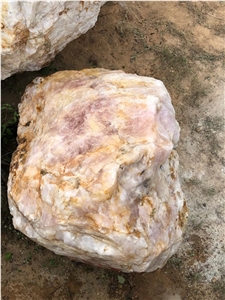 Scarlet Crystal Quartzite Rocks, Pieces and Small Boulders