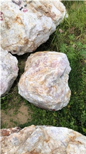 Scarlet Crystal Quartzite Rocks, Pieces and Small Boulders