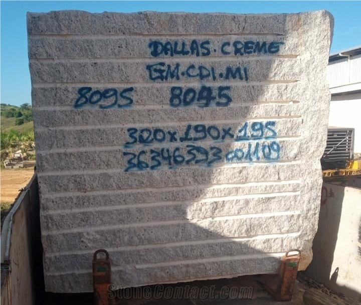 White Dallas Blocks Granite 