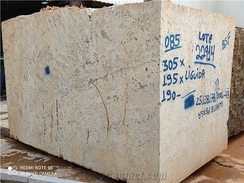 White Persa Granite Blocks