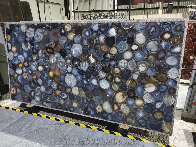 Multicolor Agate Gemstone Stone Backlit Slabs