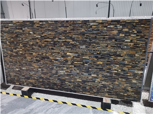 Tiger Eye Yellow Gemstone Semiprecious Stone Backlit Slab