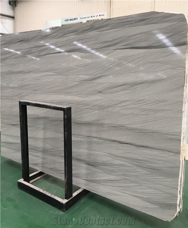 Grey Vein River Like/Water Wave Marble Slabs & Tiles