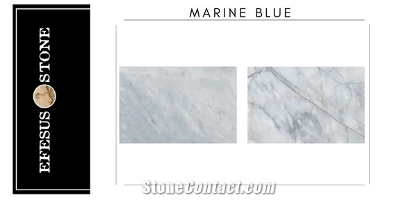 Afyon Grey Light Marble-Sky Blue Marble