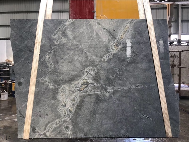 Brazil Galaxy Granite Silver Gray Wall Tile Slab