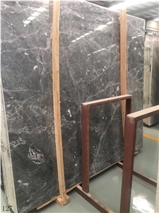China Ermine Mink Grey Slab Silver Sable Marble Slab Tile