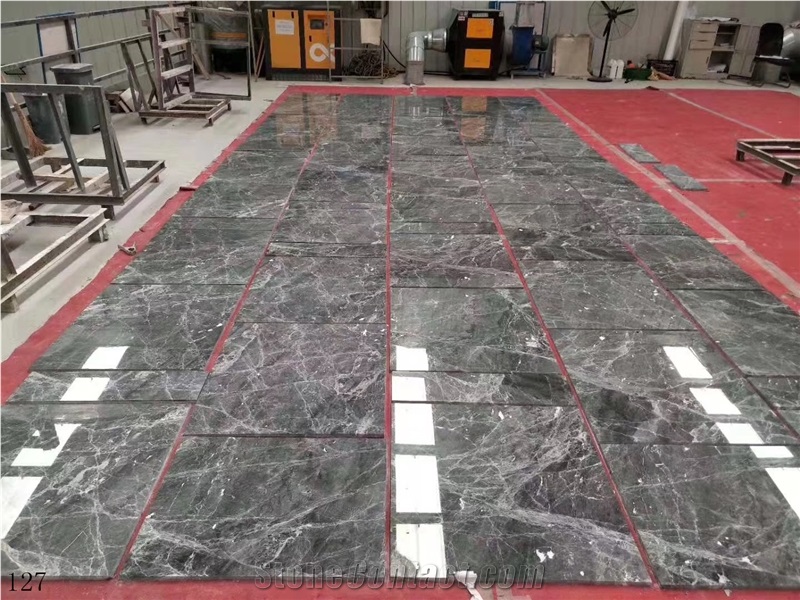China Ermine Tile Slab Mink Gray Silver Sable Slab Tile