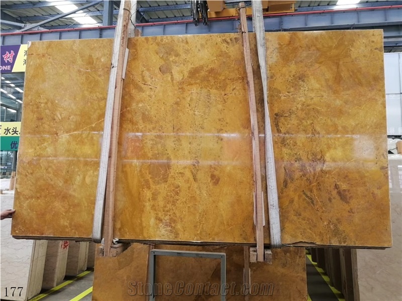 China  Huang Jin Gui Wall Tile Henan Gold Marble Royal Slab