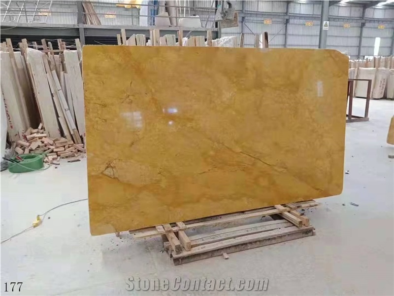 China  Huang Jin Gui Wall Tile Henan Gold Marble Royal Slab
