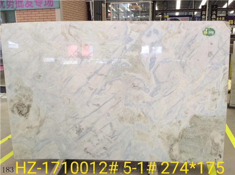 China Lemon Ice Tile Slab Changbai White Marble Dreaming